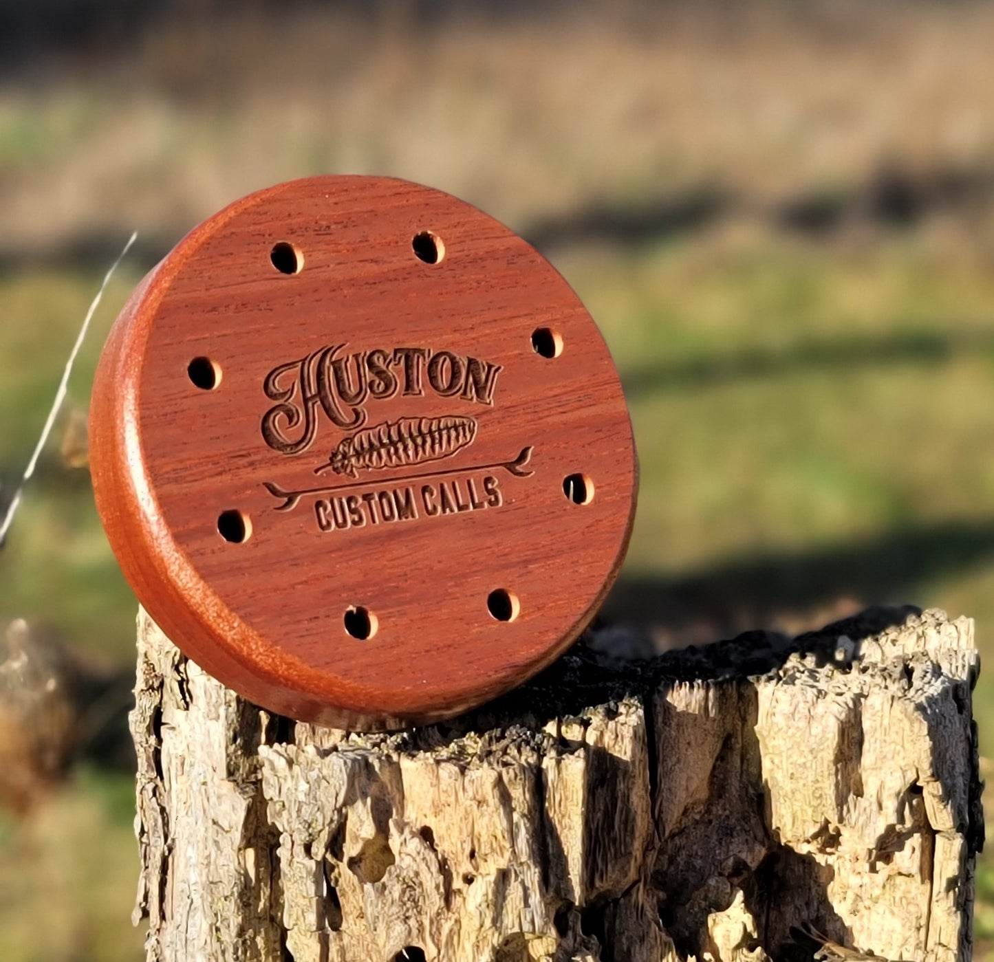 Purpleheart Over Mahogany Crystal Pot Call