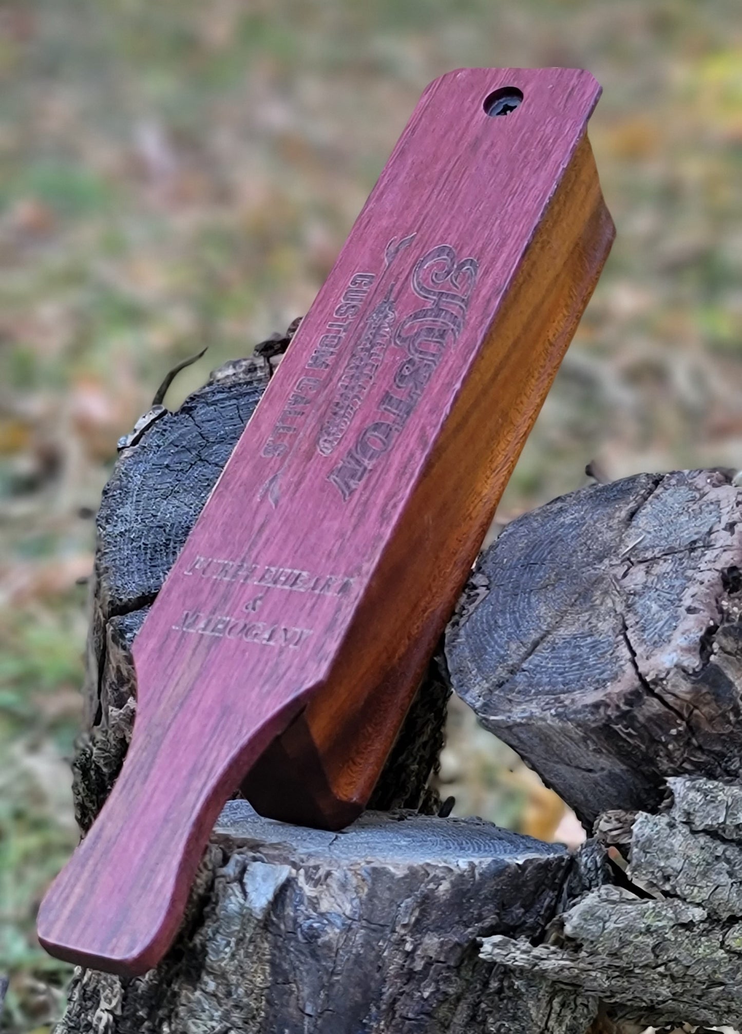 Mahogany Purpleheart Box Call